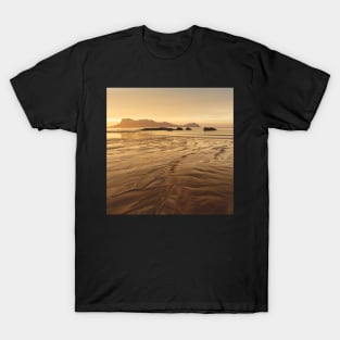 Golden light at beach in Borneo Bako national park Malaysia T-Shirt